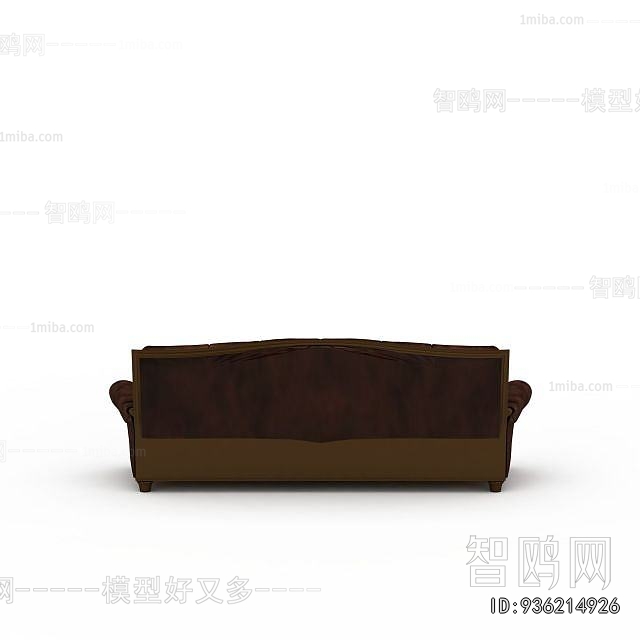 Simple European Style Three-seat Sofa