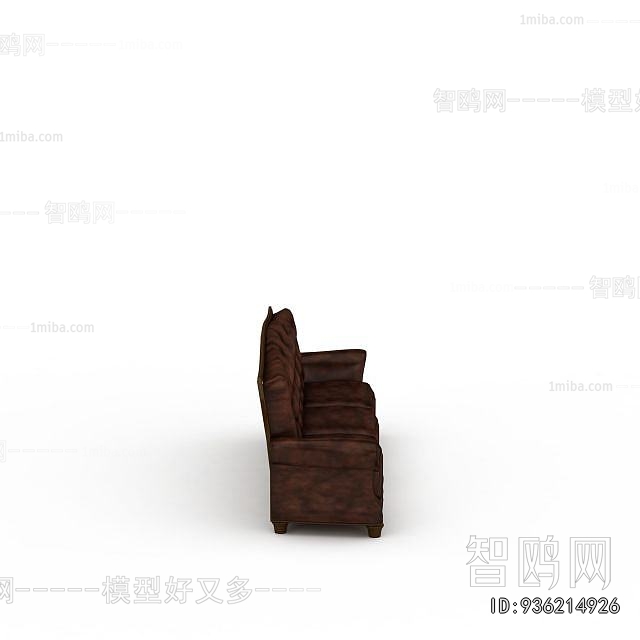 Simple European Style Three-seat Sofa