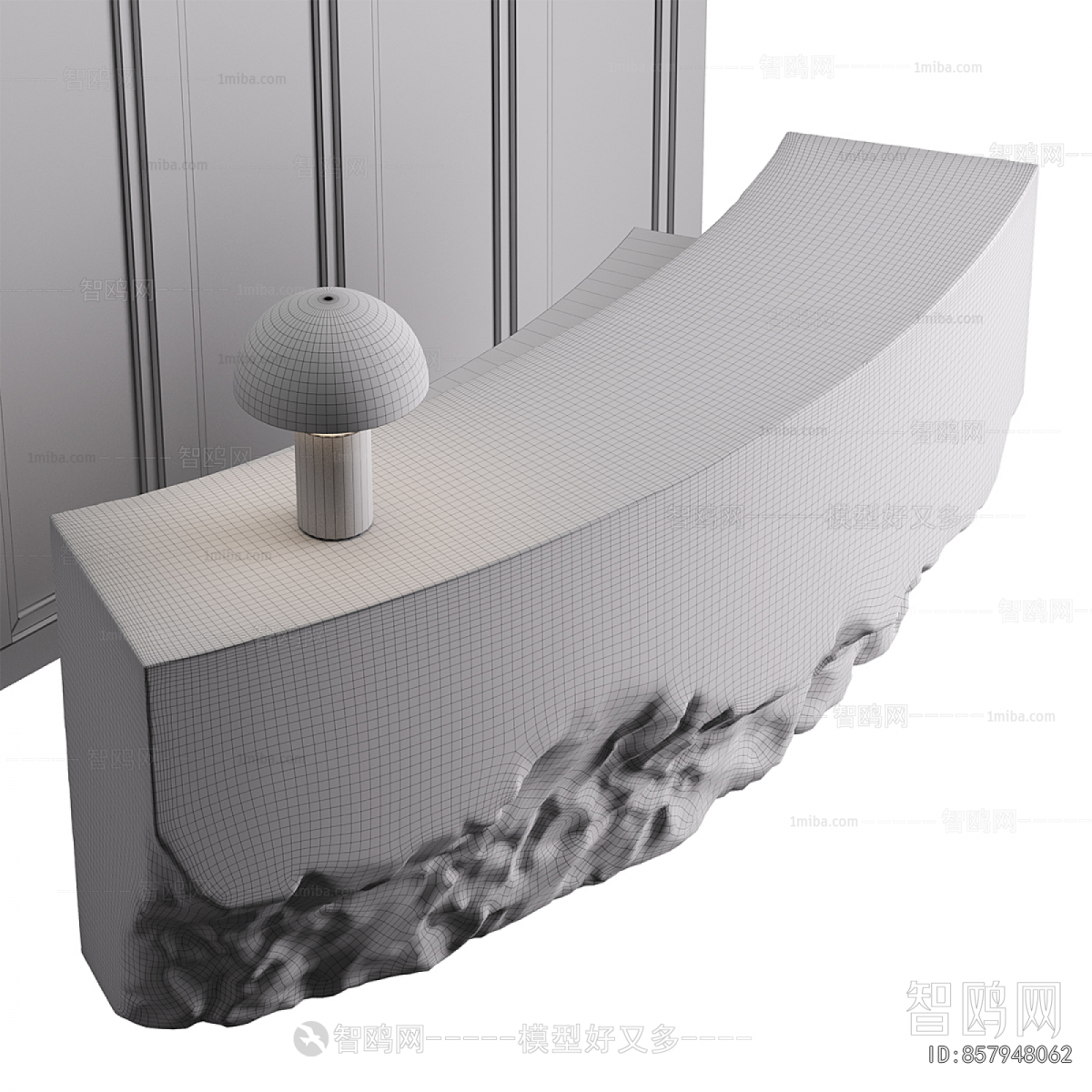 Wabi-sabi Style Reception Desk