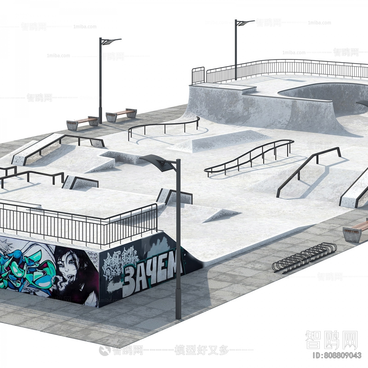 Modern Park Landscape