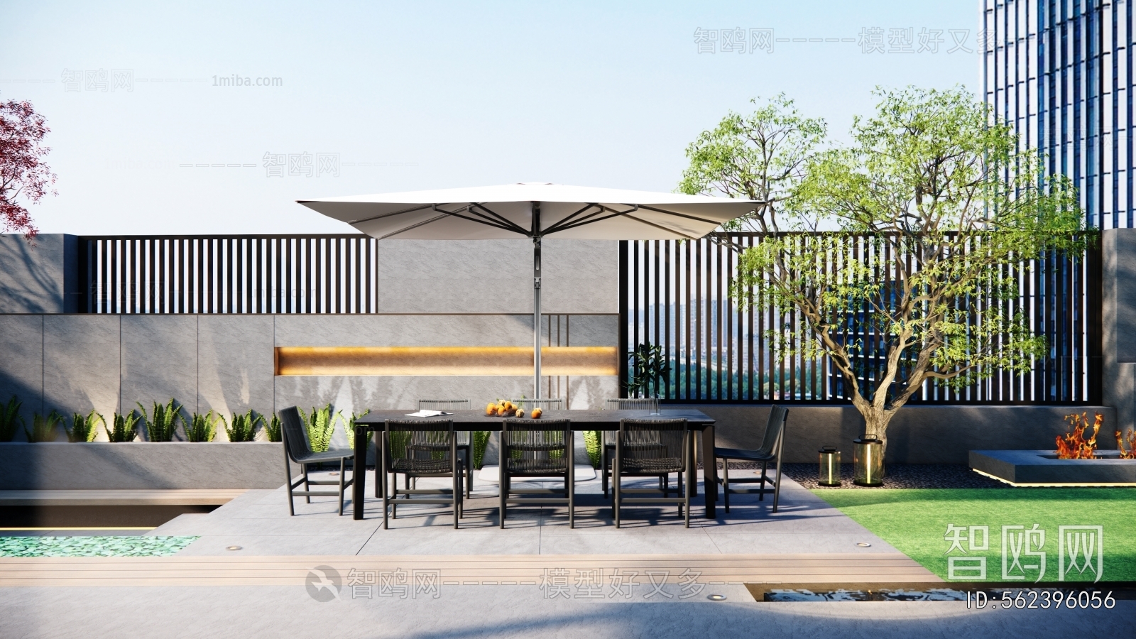 Modern Courtyard/landscape