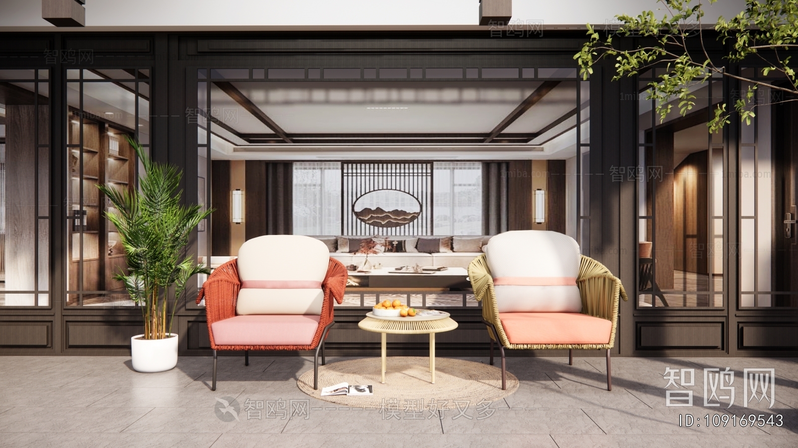 New Chinese Style Courtyard/landscape