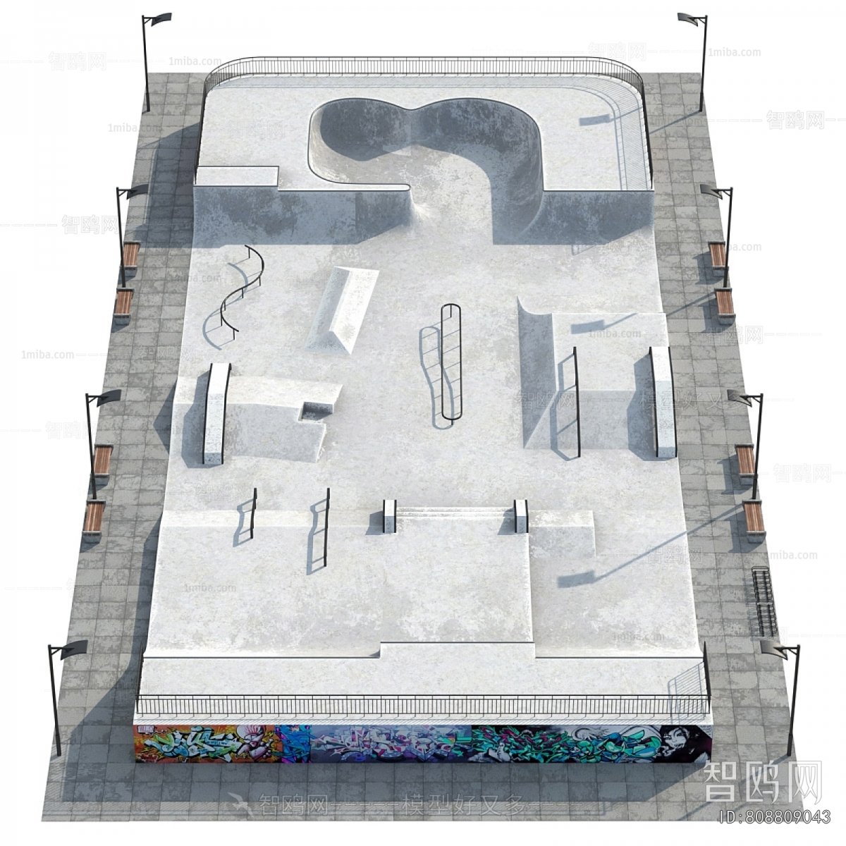 Modern Park Landscape