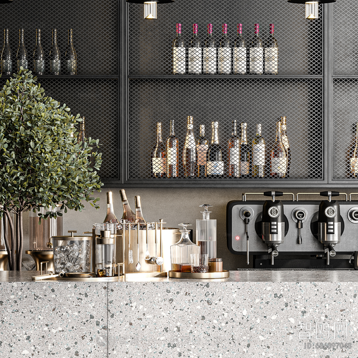Modern Counter Bar