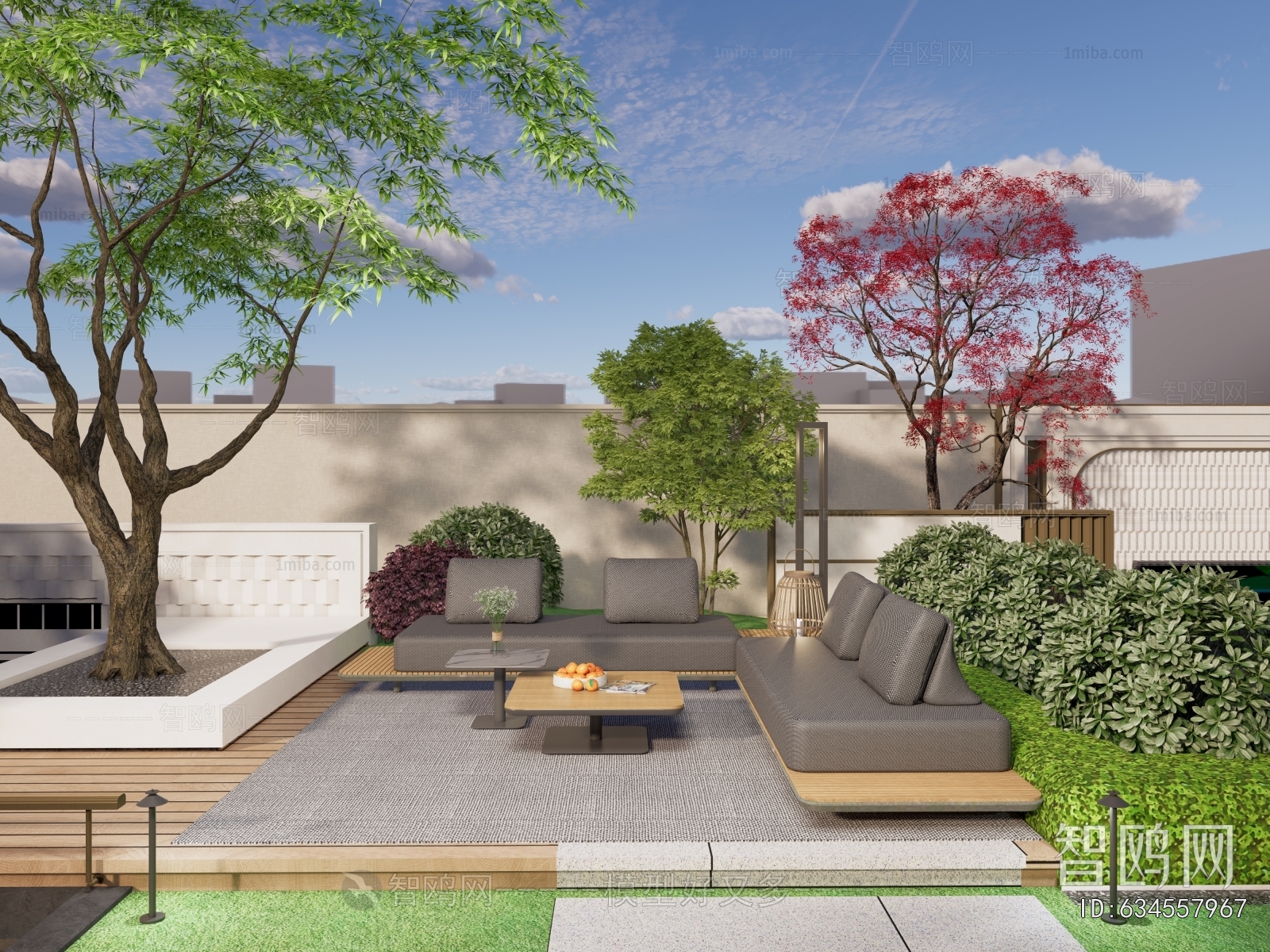 Modern Courtyard/landscape