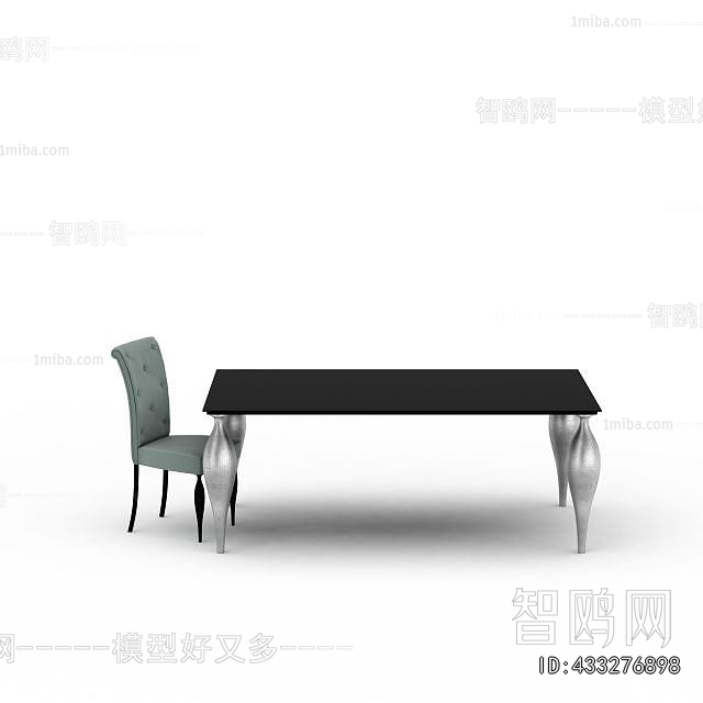 Simple European Style Dining Table And Chairs