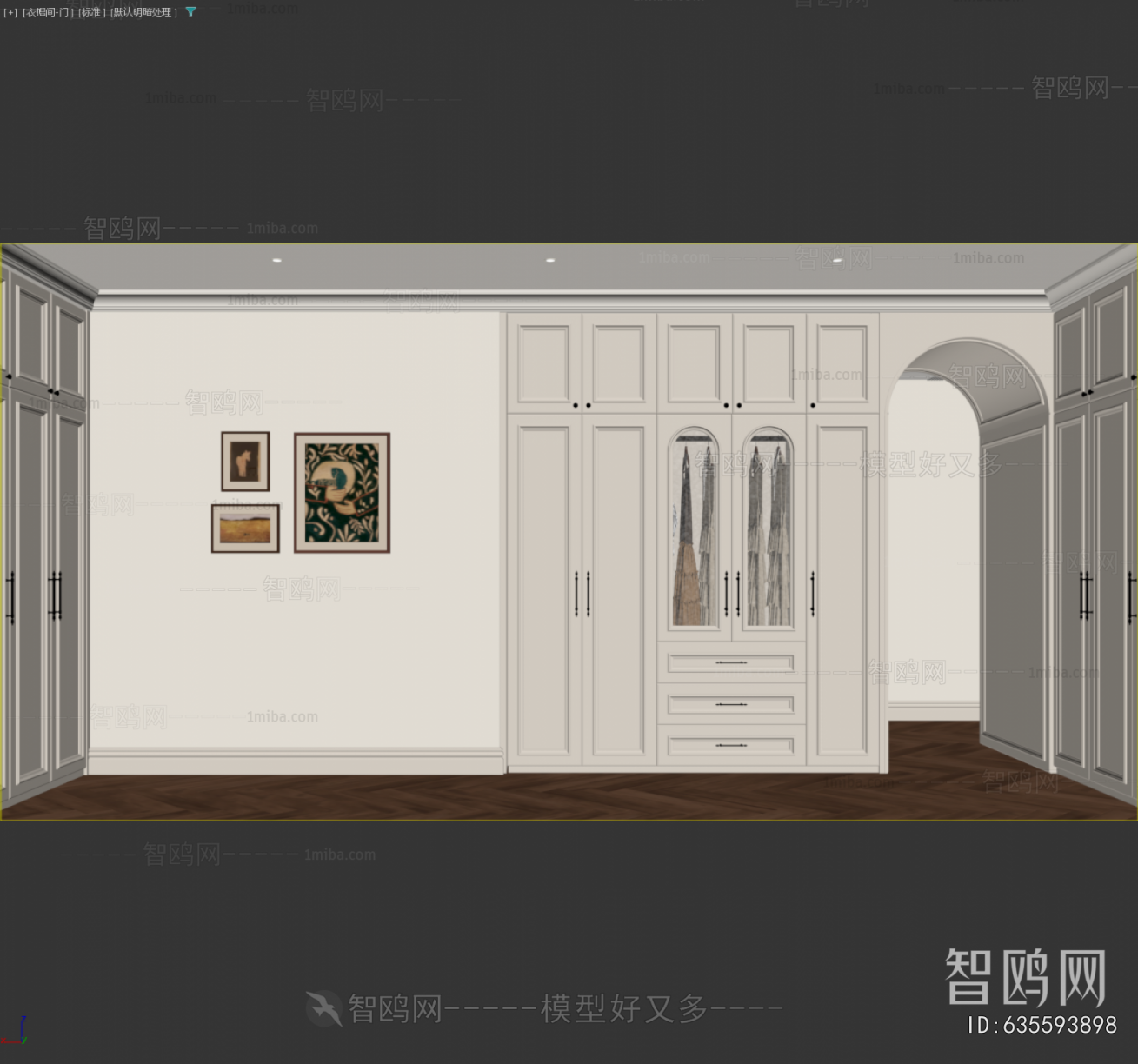 French Style Clothes Storage Area