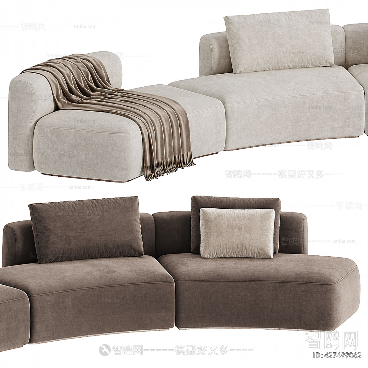 Modern Curved Sofa