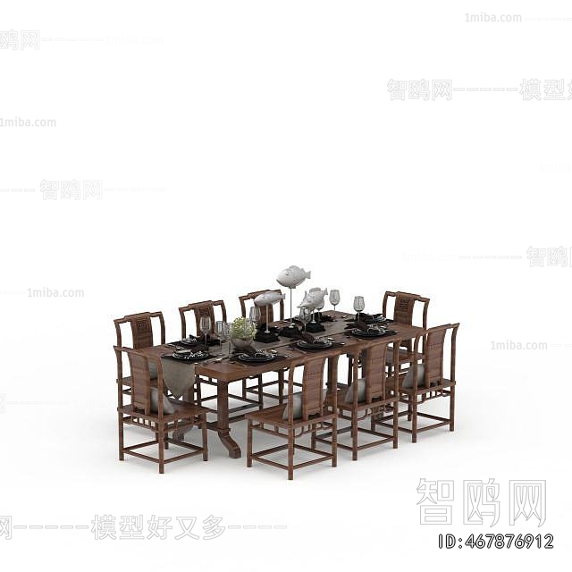 New Chinese Style Dining Table And Chairs