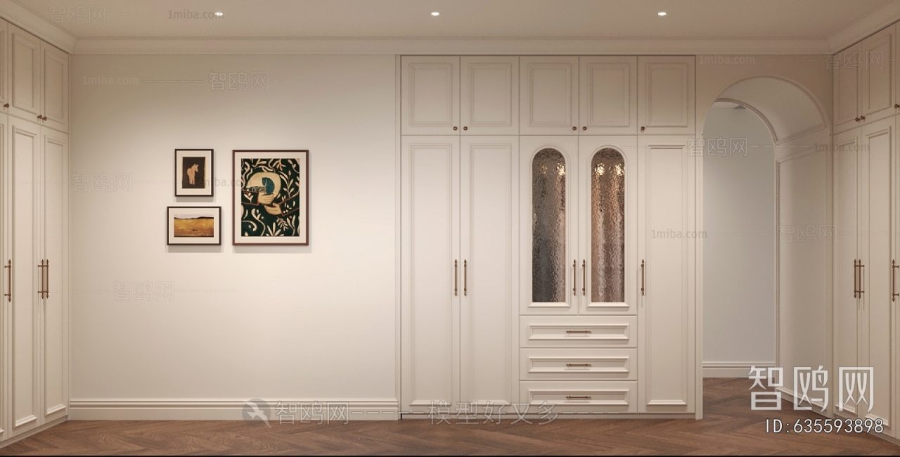 French Style Clothes Storage Area