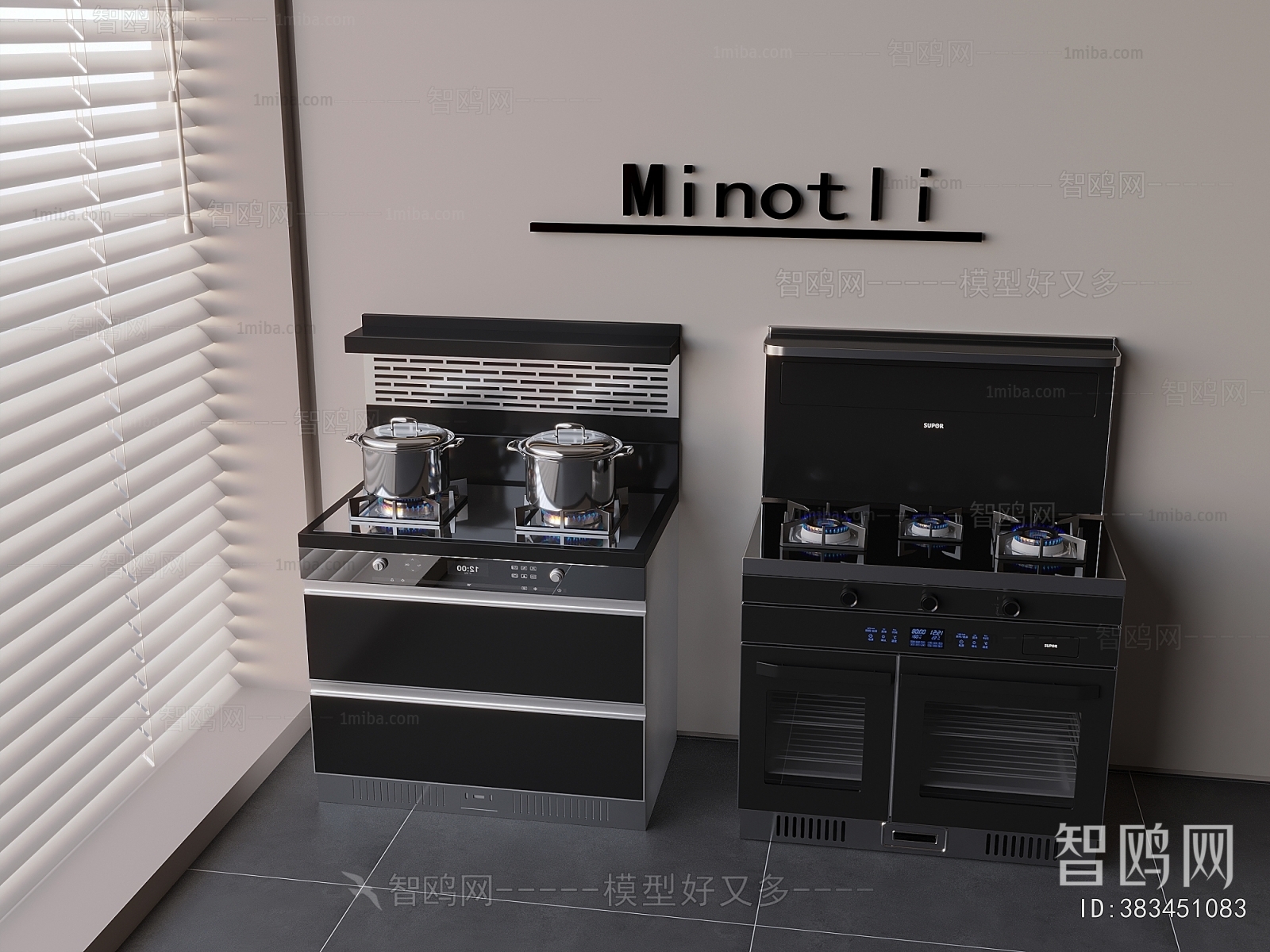 Modern Kitchen Electric Gas Range