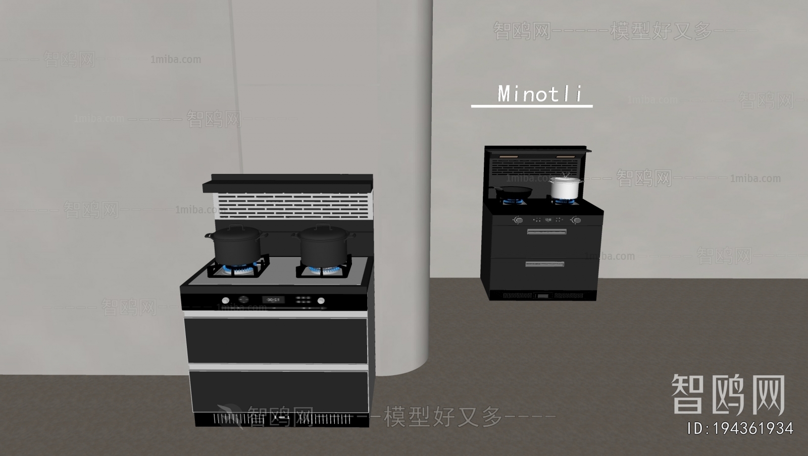 Modern Kitchen Electric Gas Range