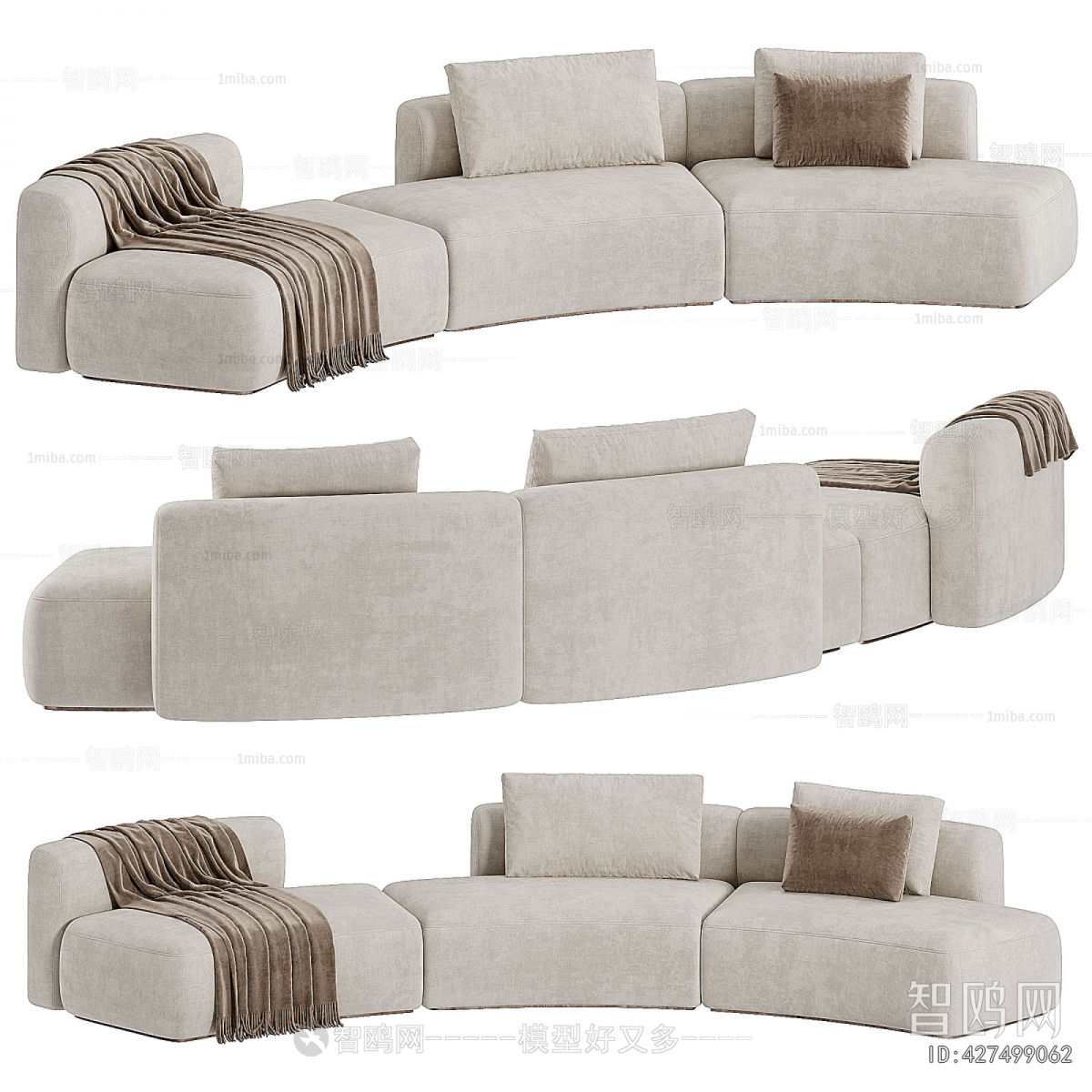 Modern Curved Sofa