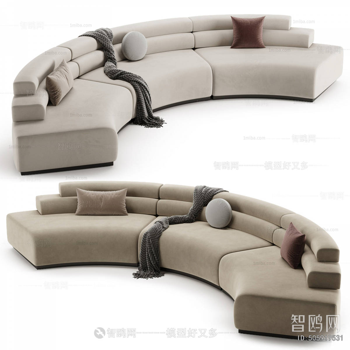 Modern Curved Sofa