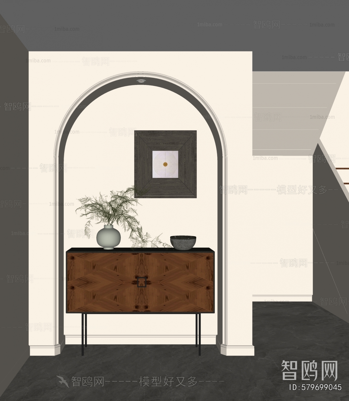 French Style Hallway