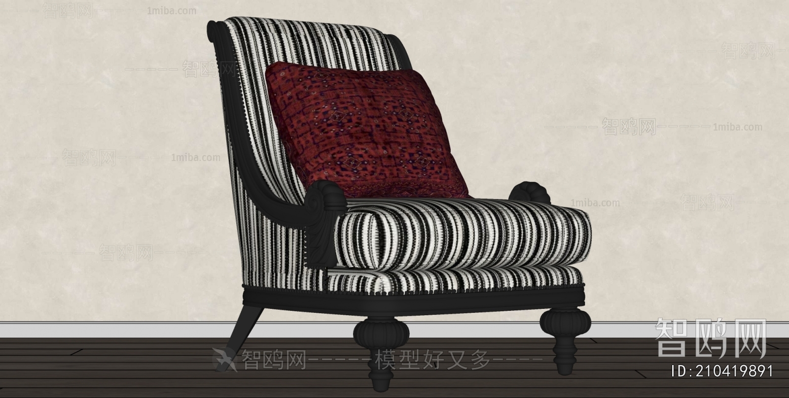 French Style Single Sofa