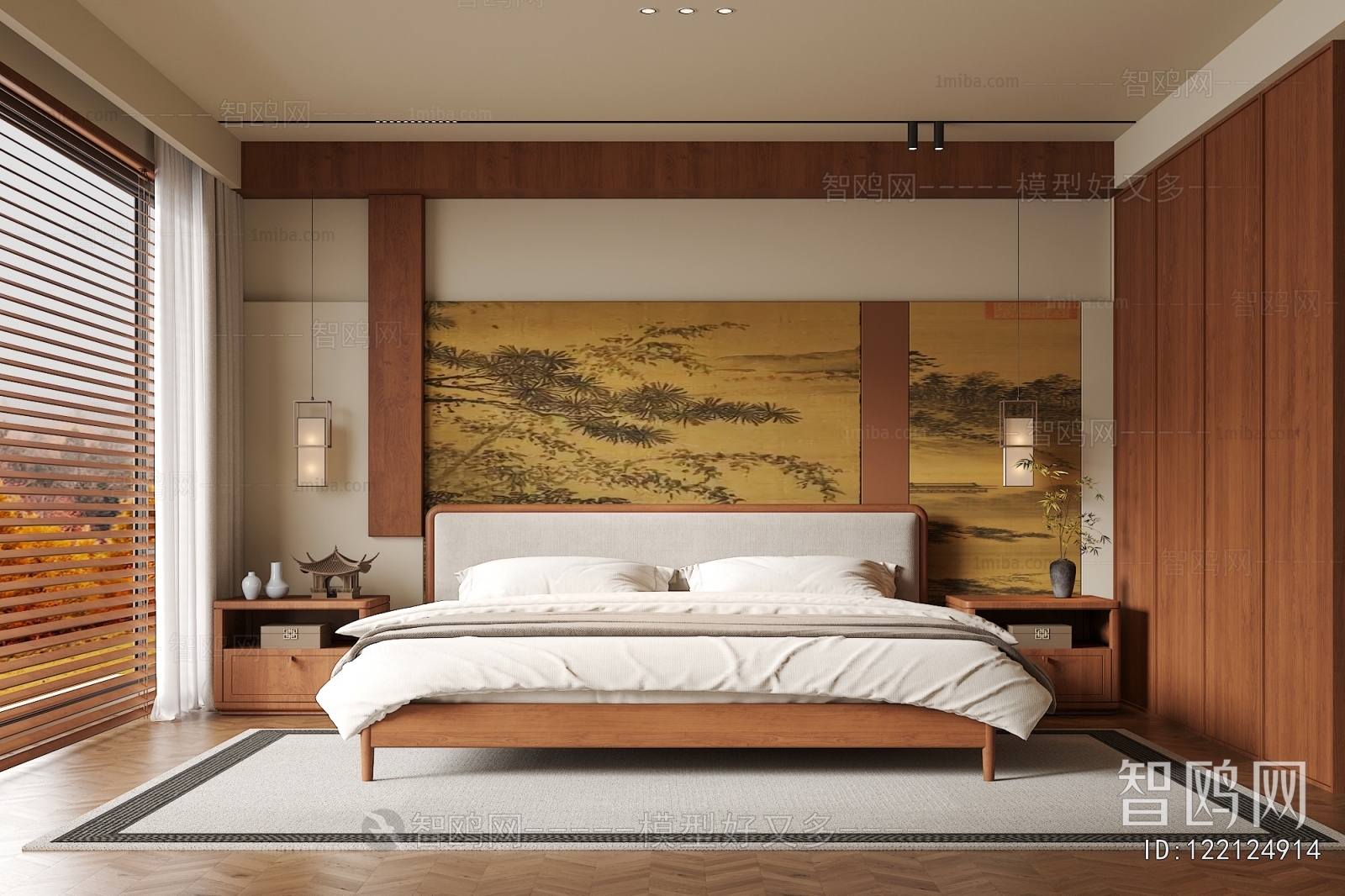 New Chinese Style Bedroom