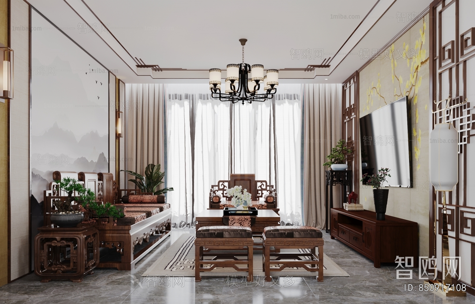 Chinese Style A Living Room