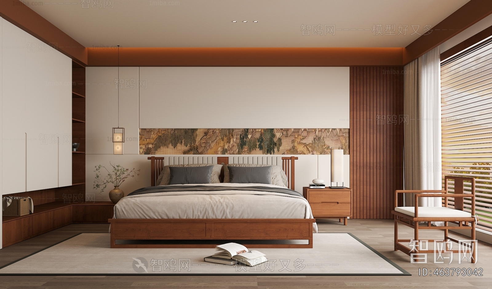 New Chinese Style Bedroom