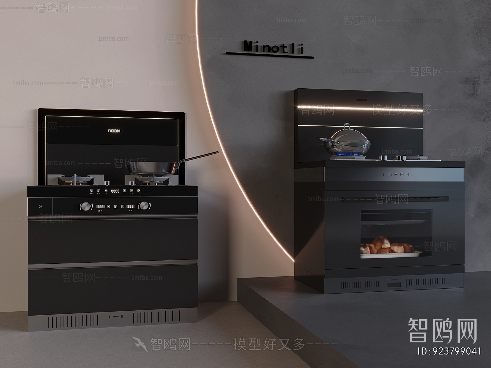 Modern Kitchen Electric Gas Range