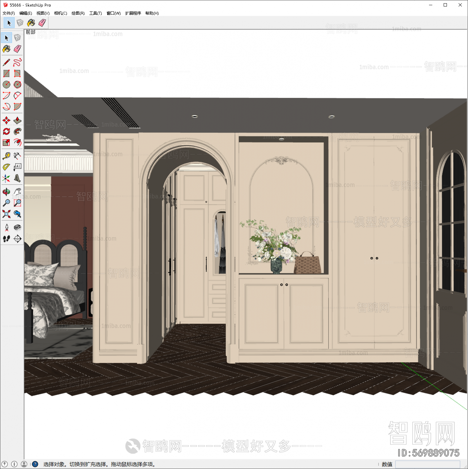 French Style Clothes Storage Area