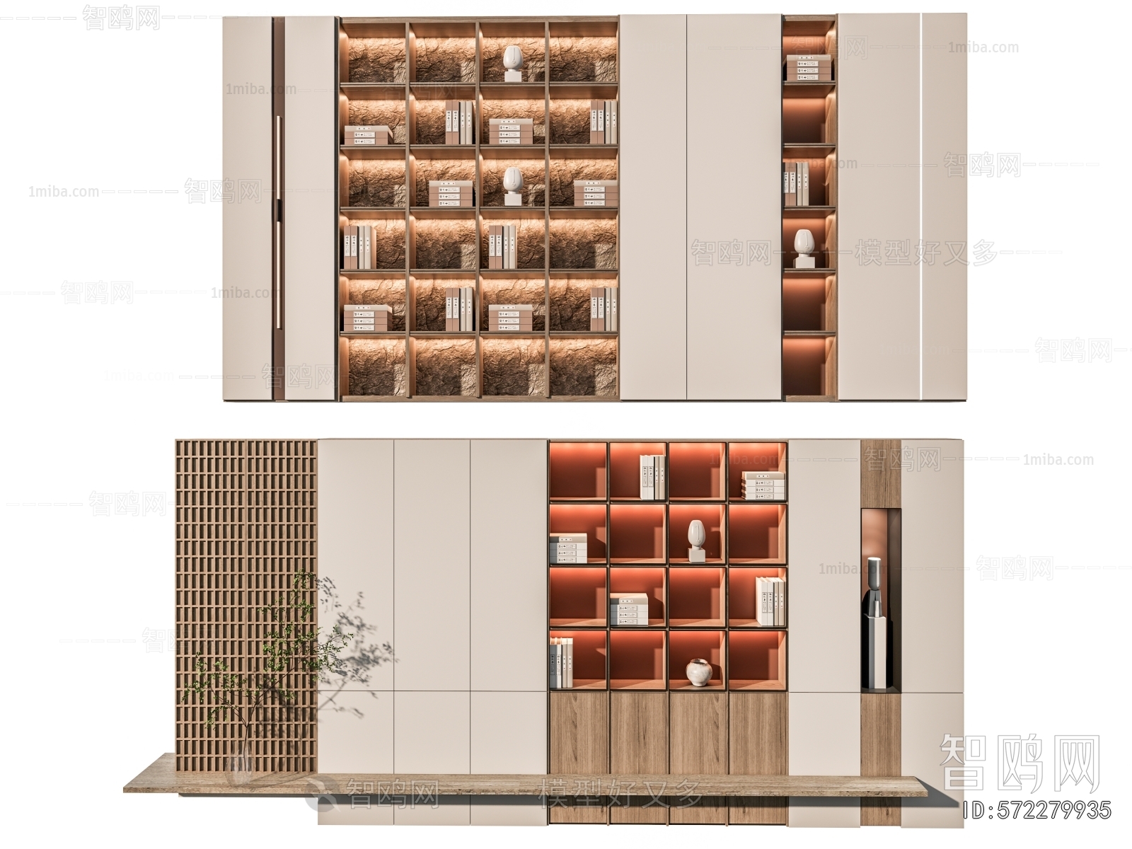 New Chinese Style Bookcase