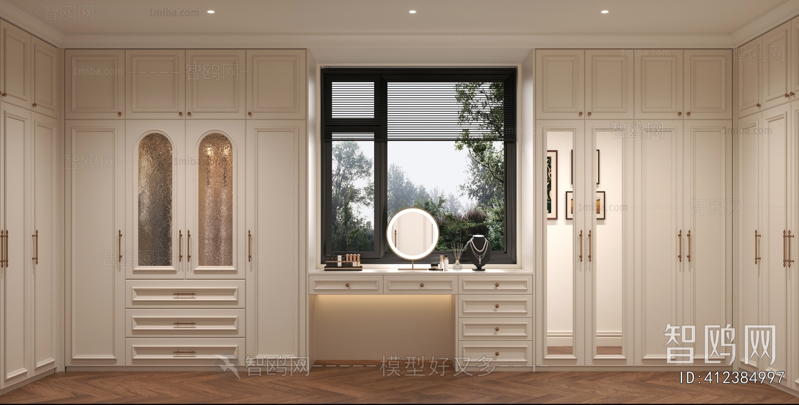 French Style Clothes Storage Area