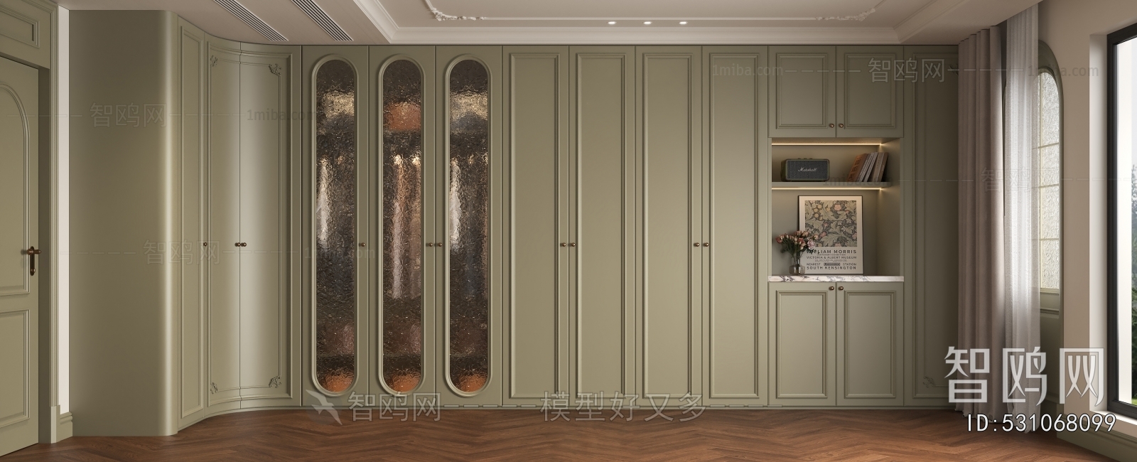 French Style Clothes Storage Area