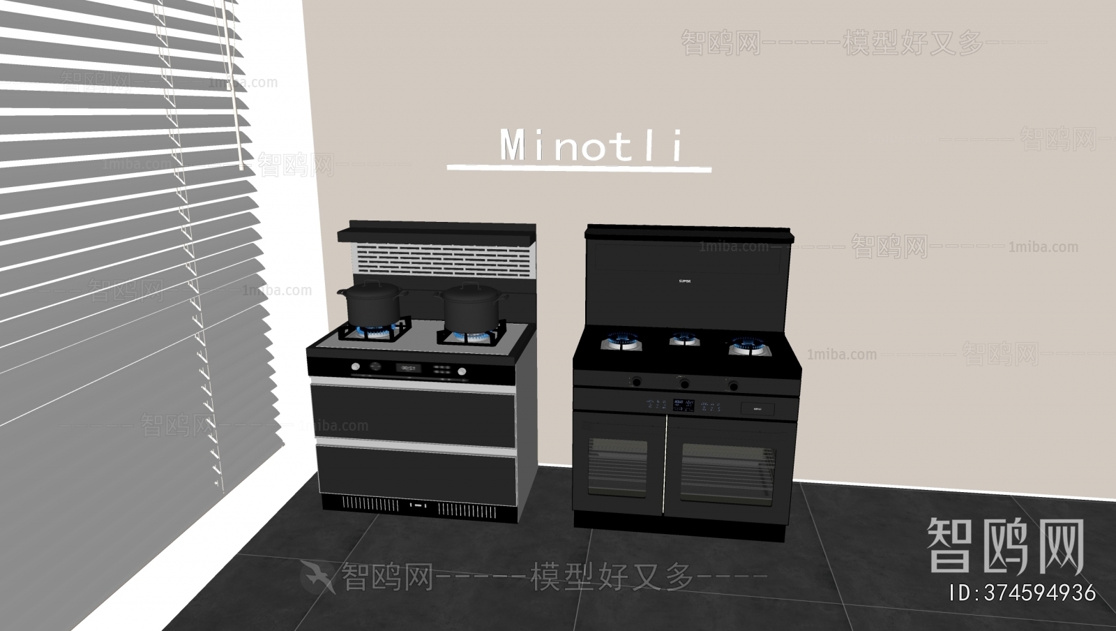 Modern Kitchen Electric Gas Range