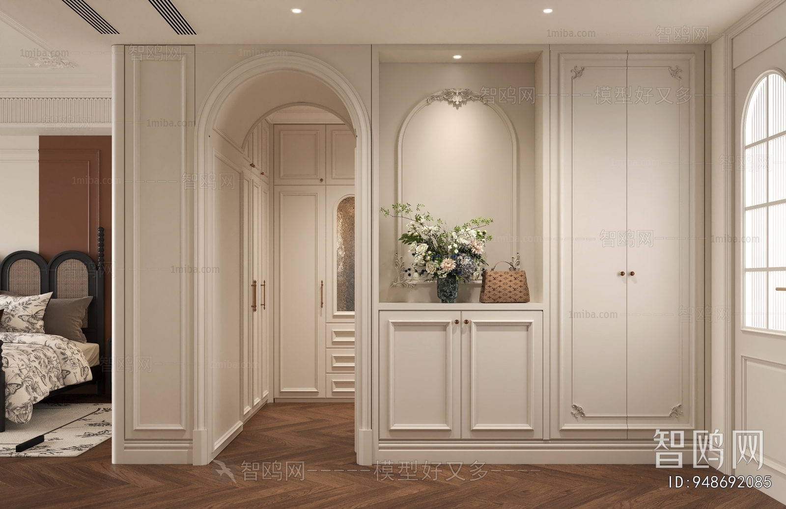 French Style Hallway