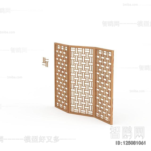 New Chinese Style Wooden Screen Partition