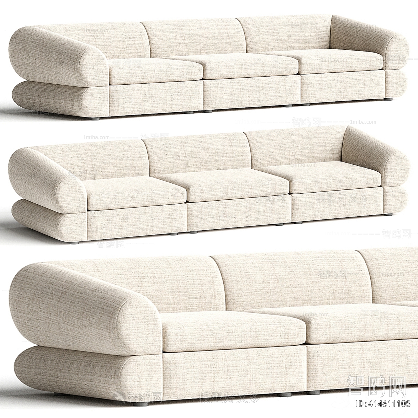 Modern Three-seat Sofa