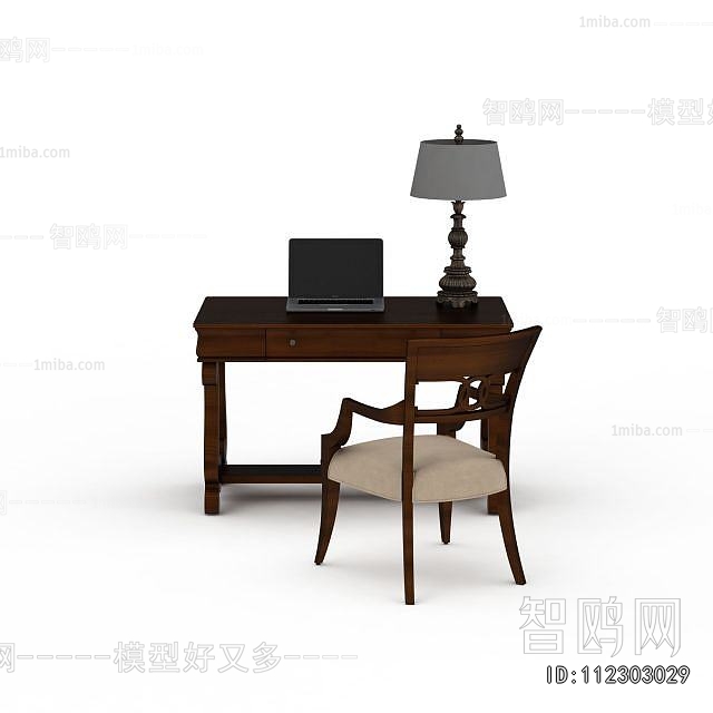 American Style Computer Desk And Chair