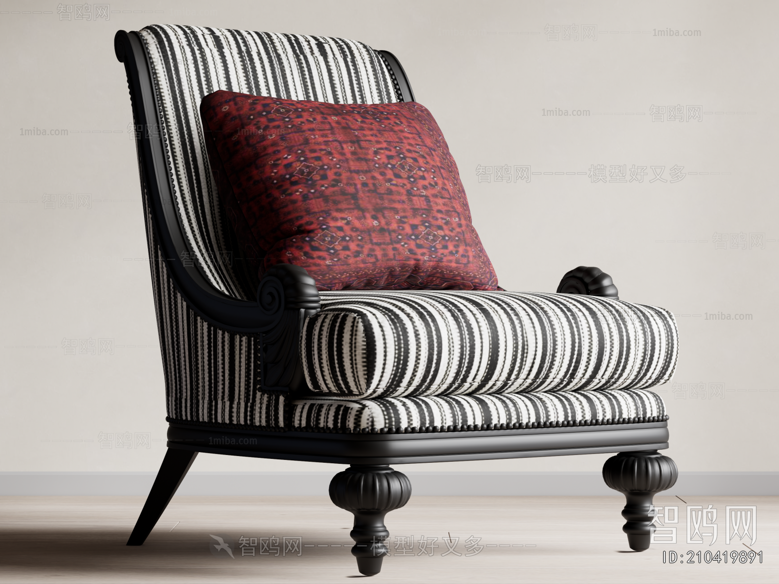 French Style Single Sofa