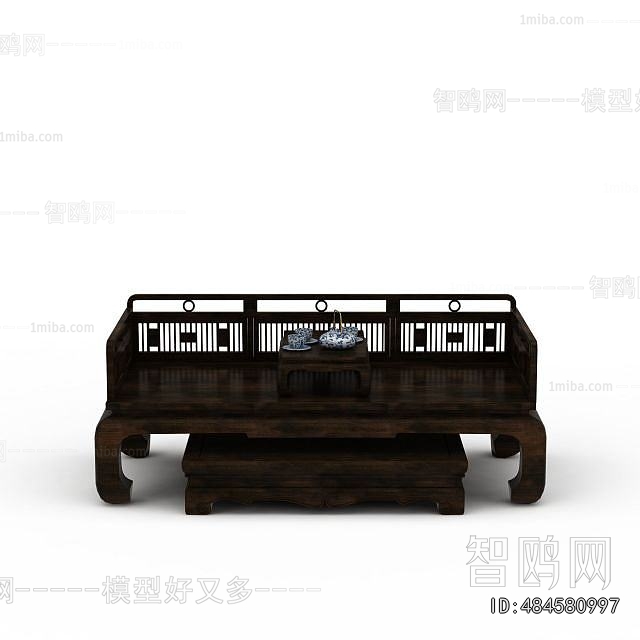 Chinese Style Arhat Bed