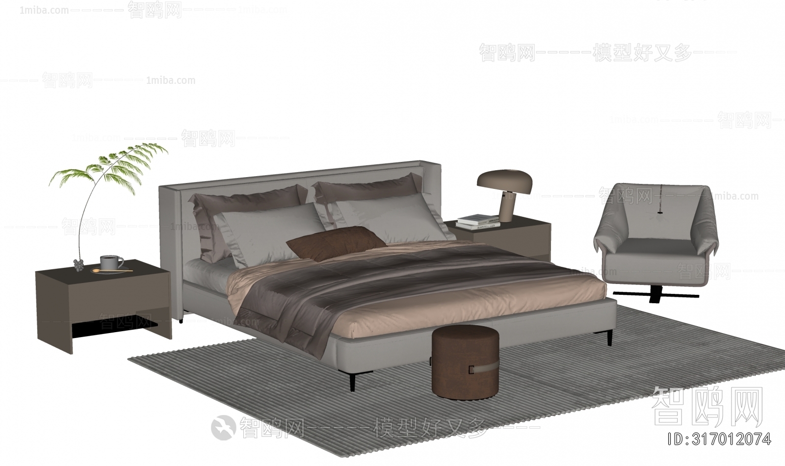 Modern Double Bed