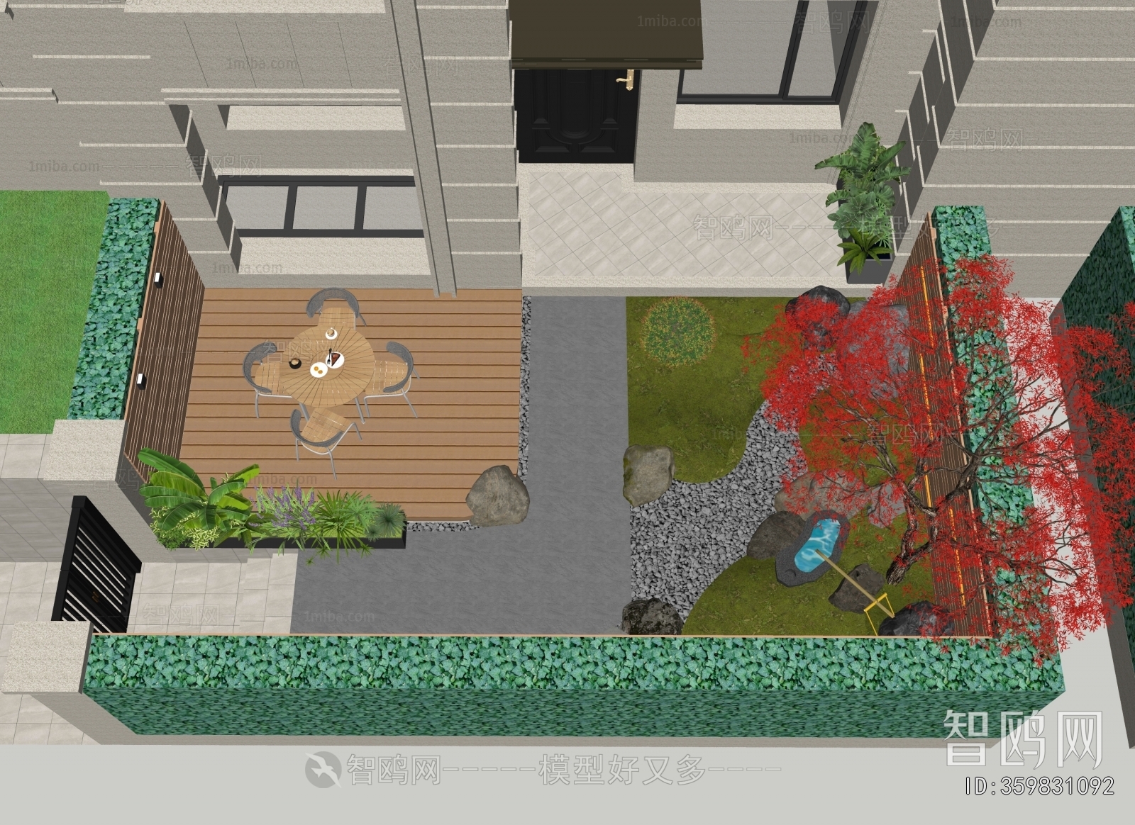 New Chinese Style Courtyard/landscape