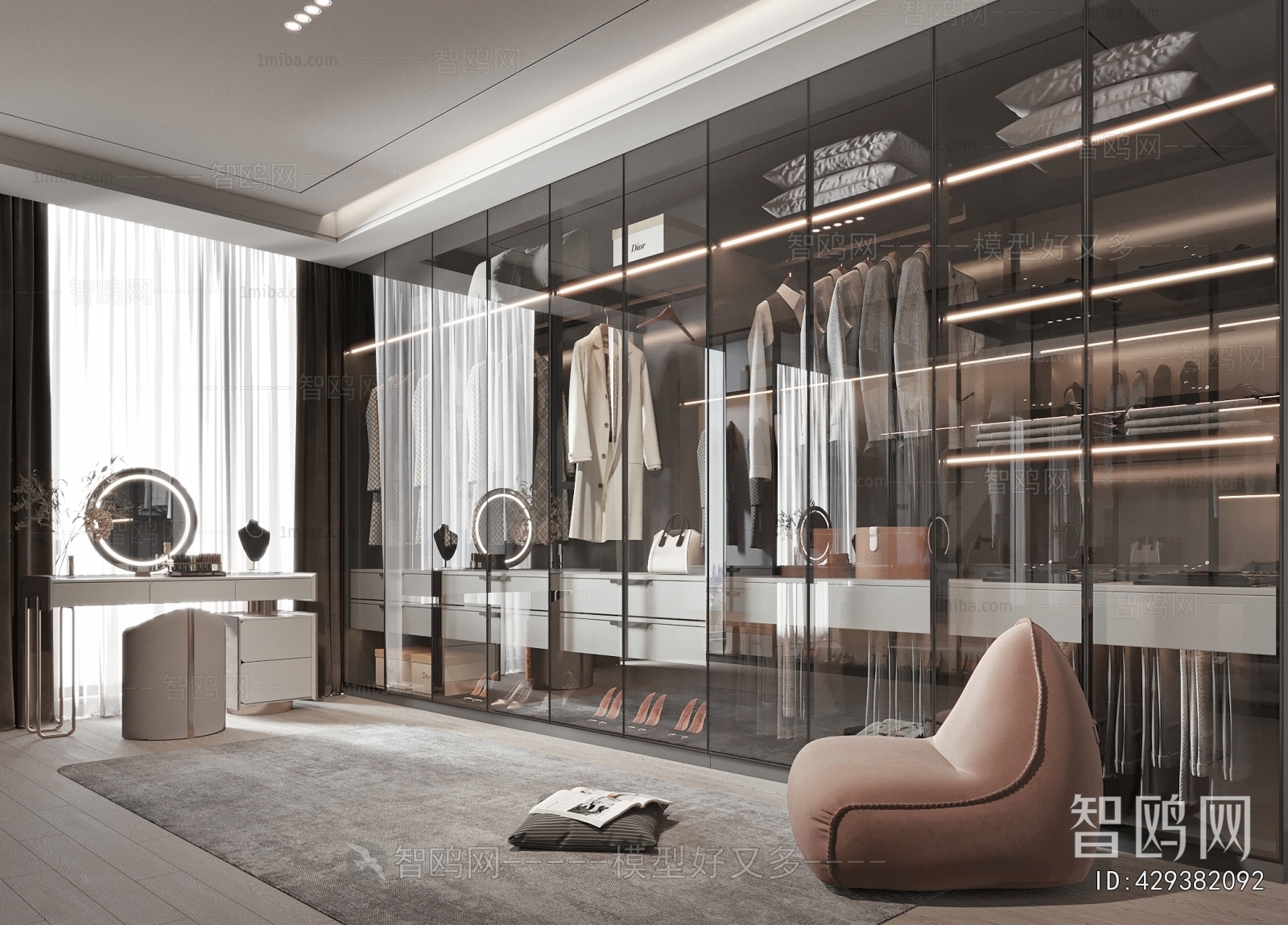 Modern Clothes Storage Area