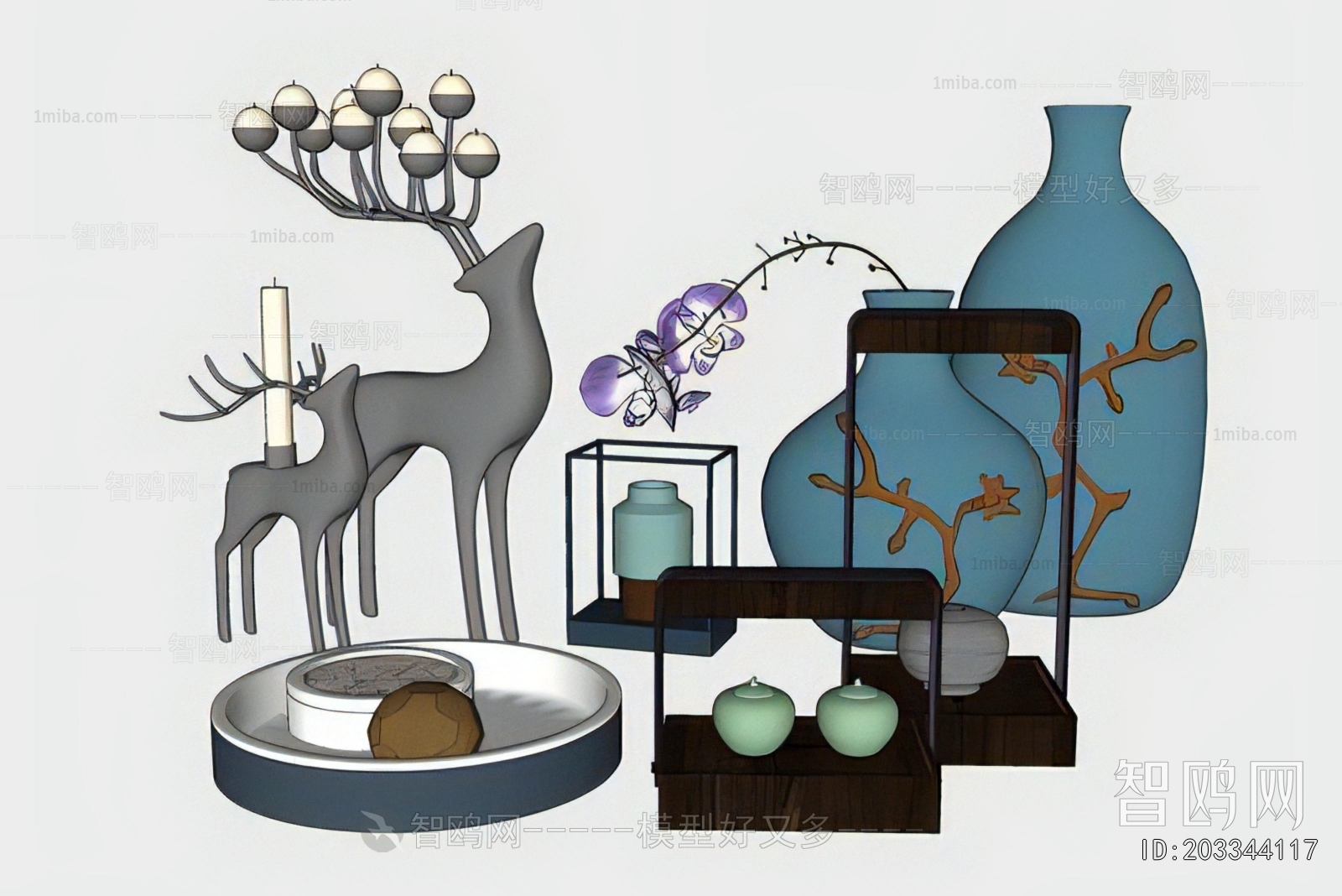 New Chinese Style Decorative Set