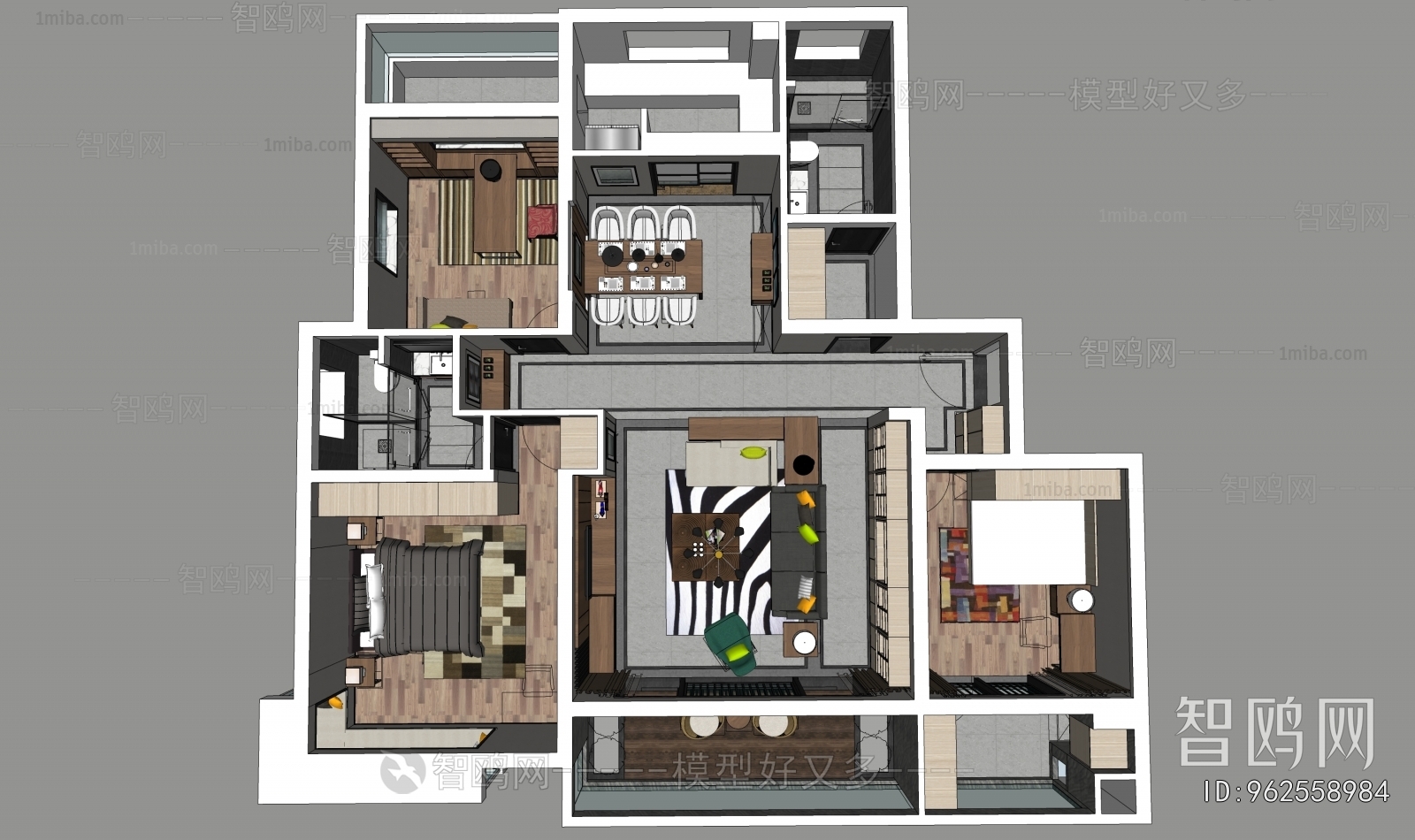 Modern A Bird's-eye View Of Home Decoration