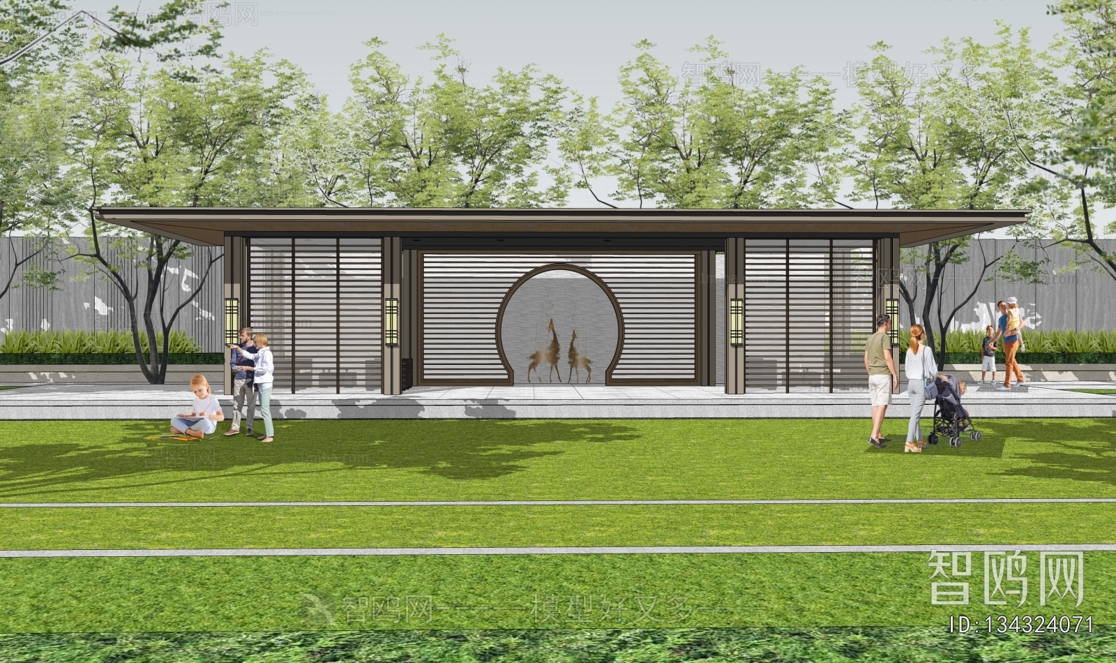 New Chinese Style Gallery Frame