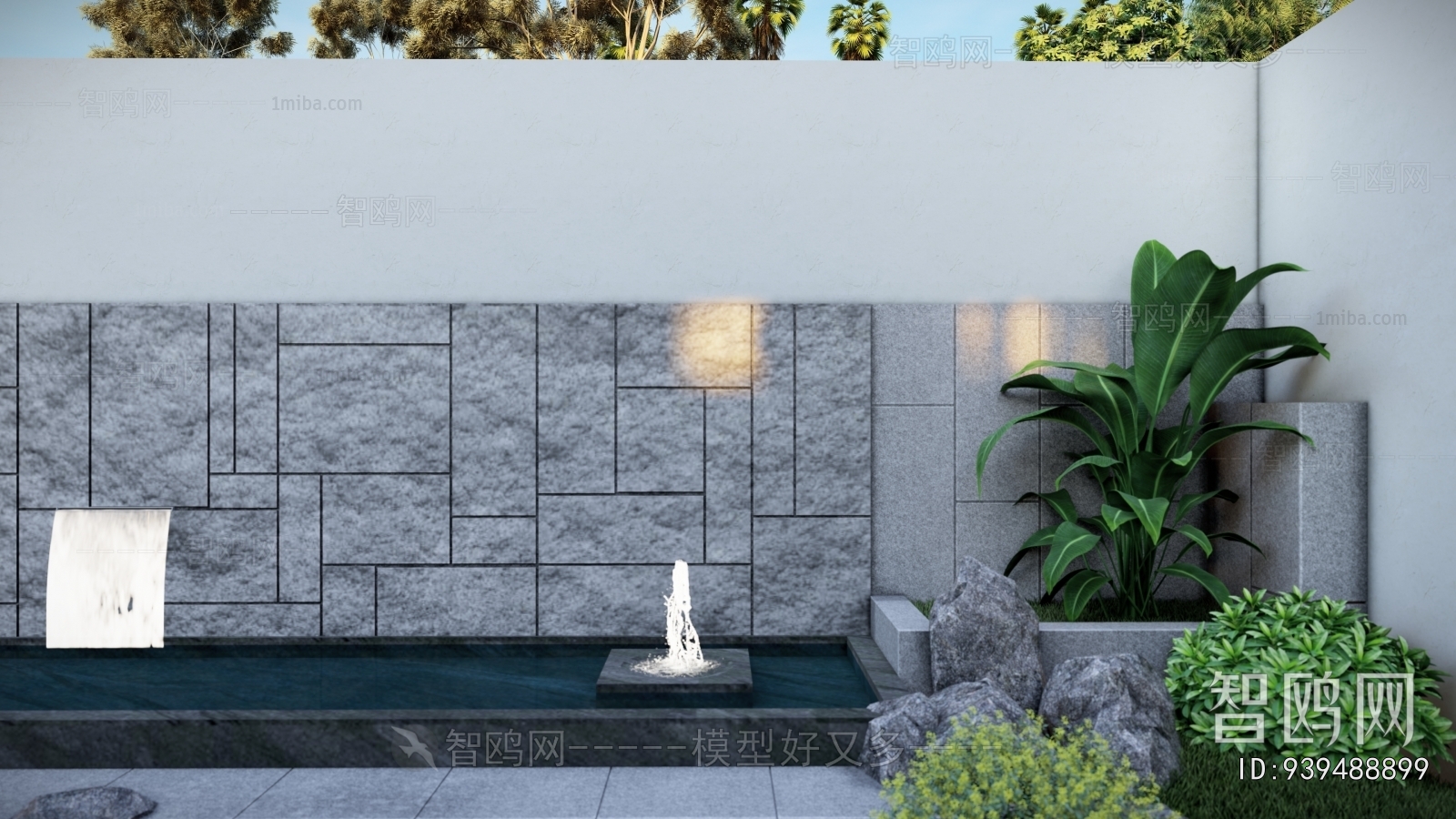 Modern Rockery Waterscape