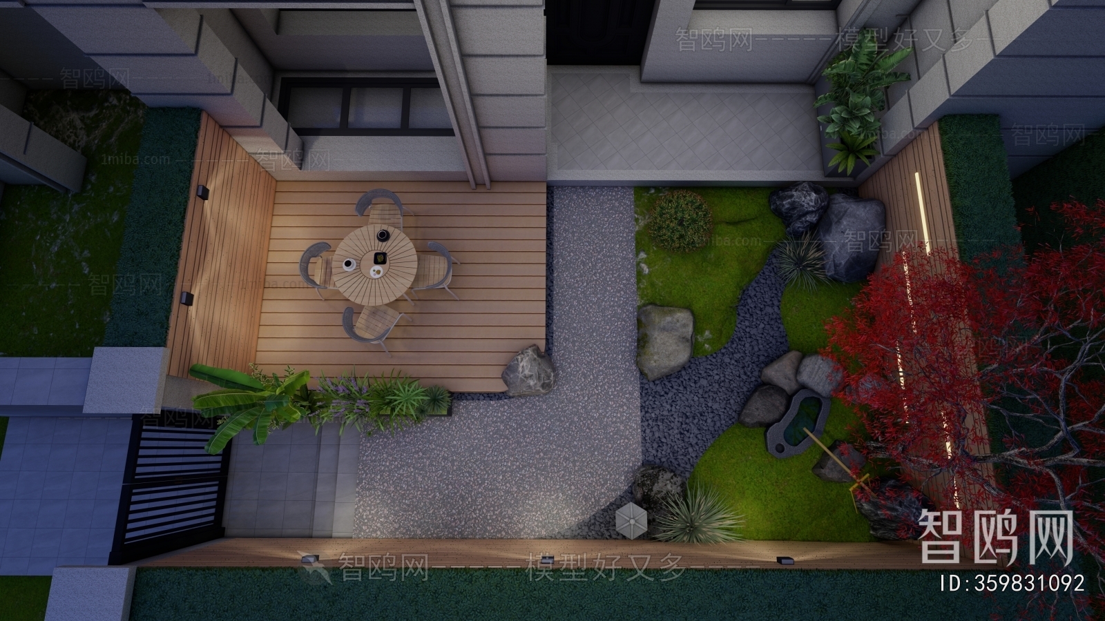 New Chinese Style Courtyard/landscape