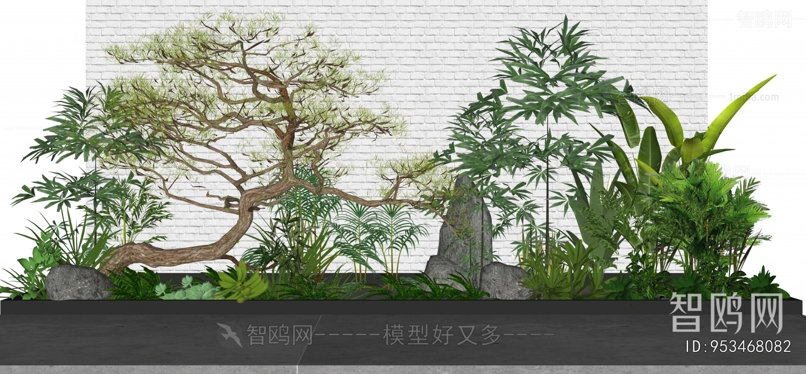 New Chinese Style Plant Landscaping