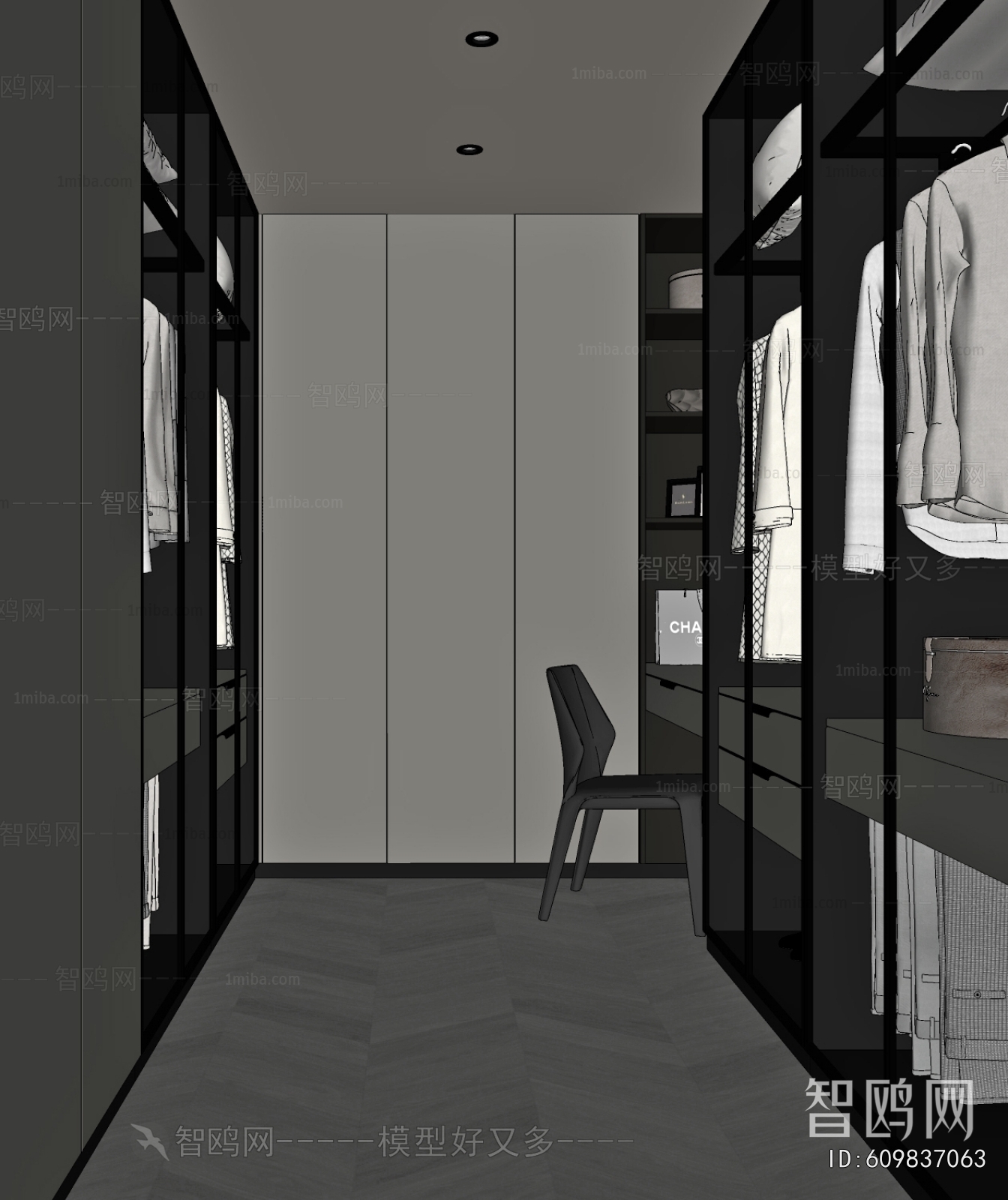 Modern Clothes Storage Area