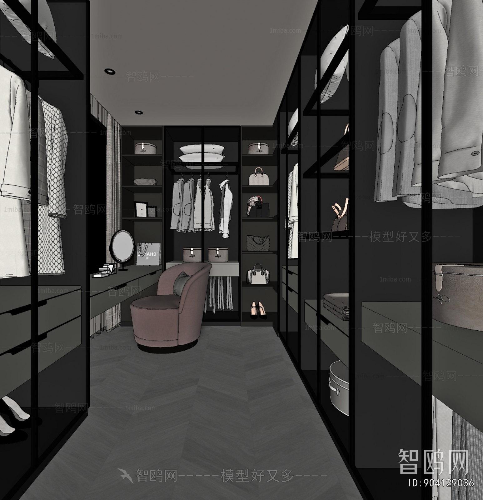 Modern Clothes Storage Area