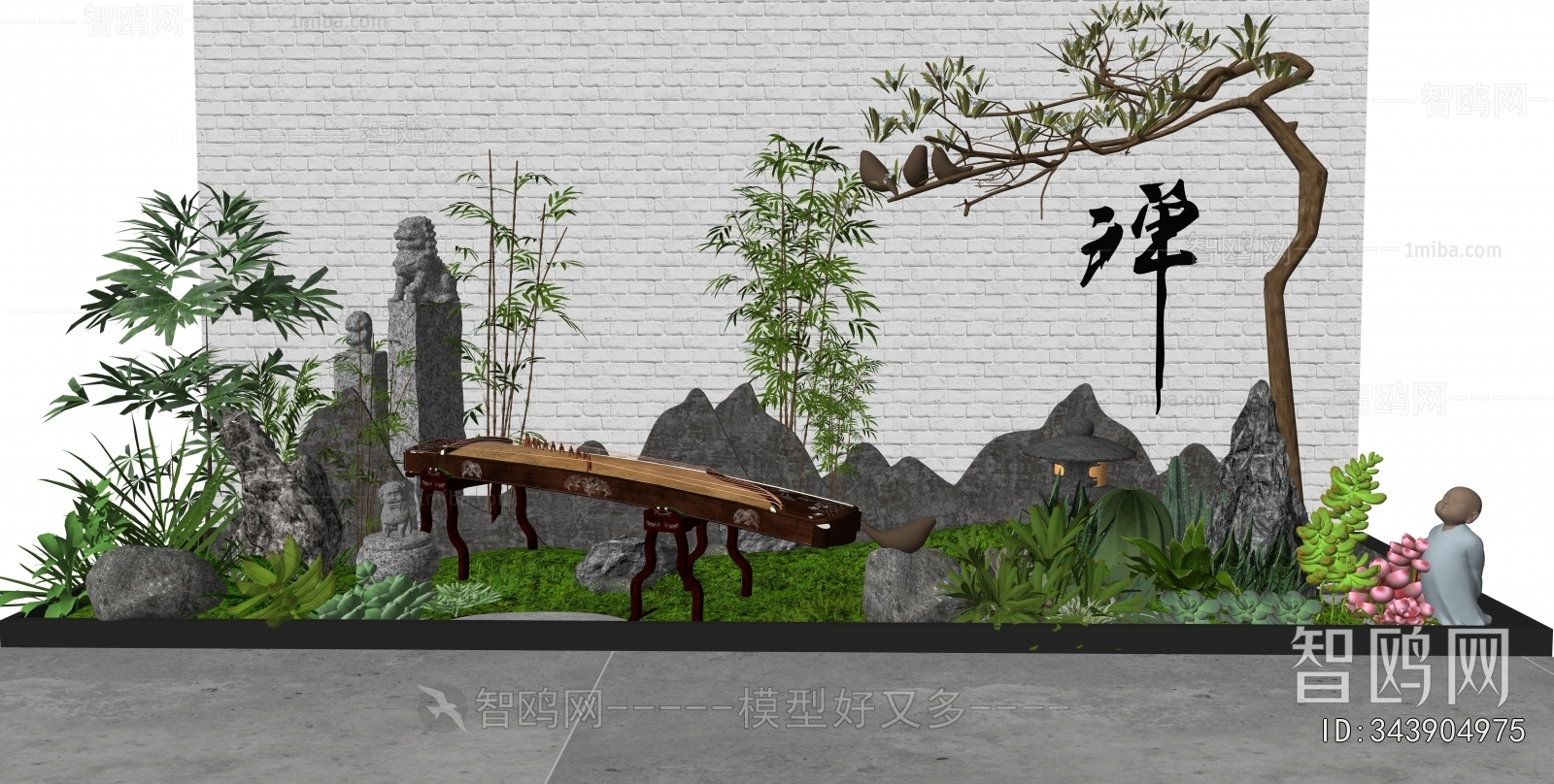 New Chinese Style Plant Landscaping
