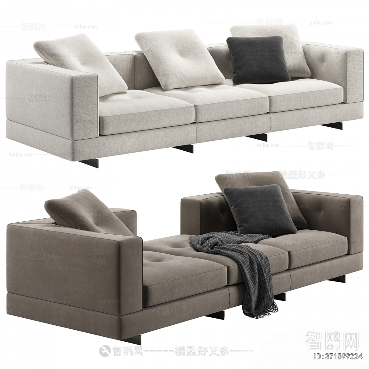 Modern Three-seat Sofa