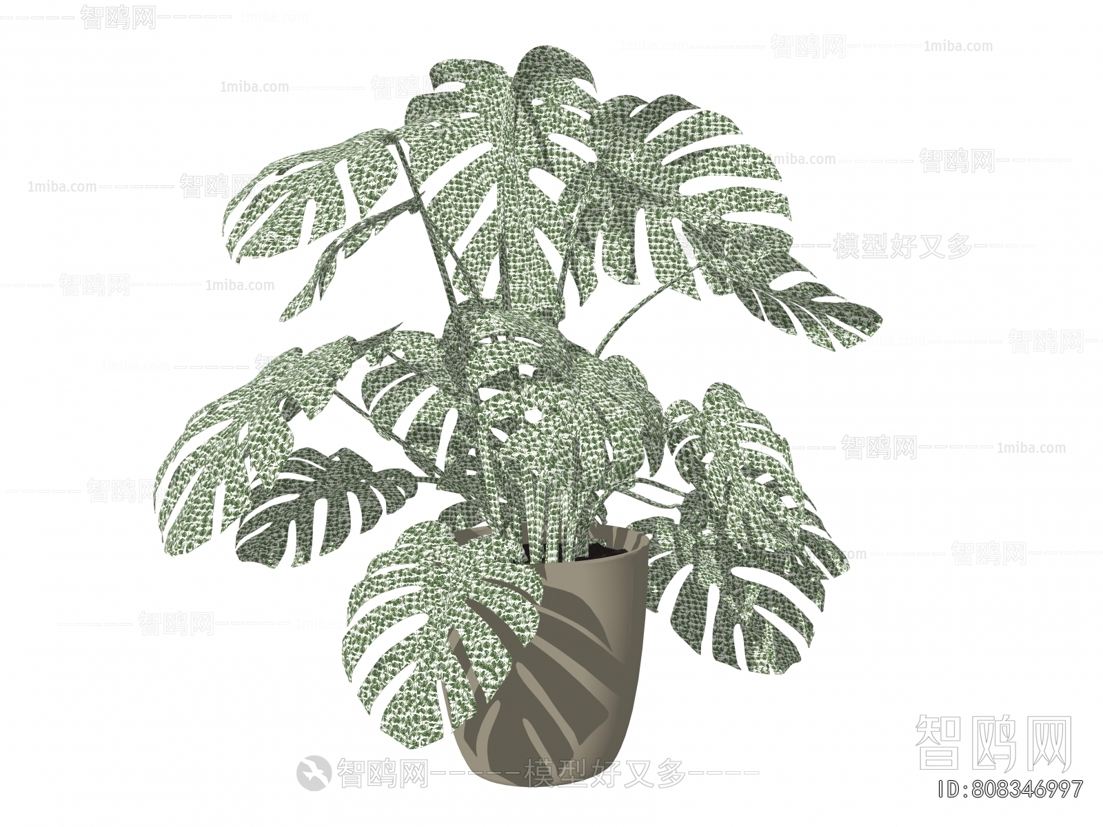 Modern Ground Green Plant Potted Plants