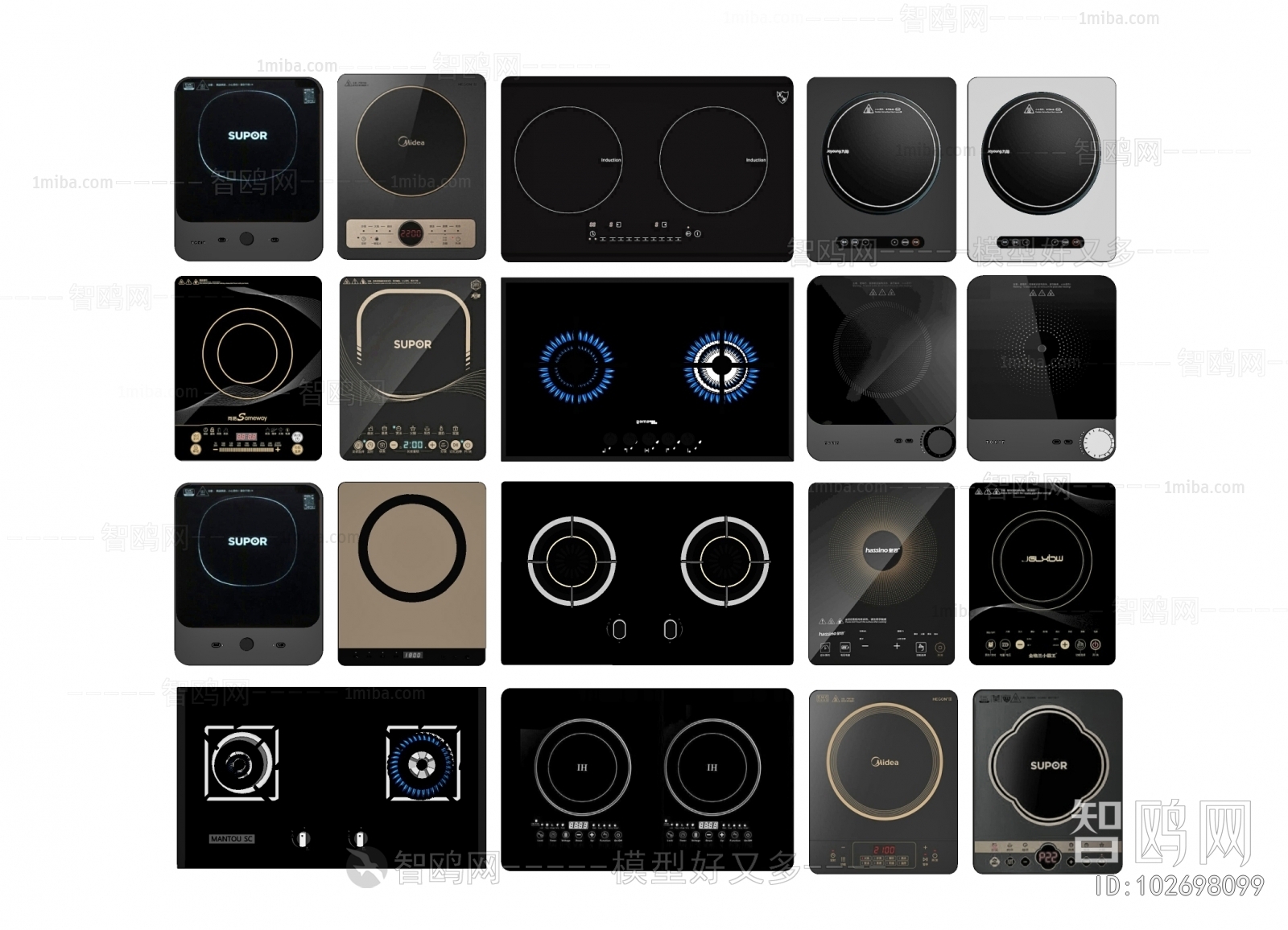 Modern Kitchen Electric Gas Range